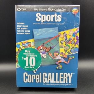 Corel Gallery Sports Theme Clip Art Windows 95/98 8,000 Images 500 Photos New